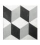 Echantillon carreaux ciment mosaïque 3D petits cubes